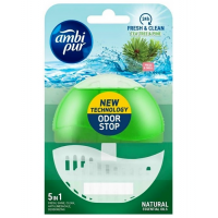 Підвісний блок для туалету Ambi Pur Odor Stop 5в1 Чайне дерево і пихта, 55 мл